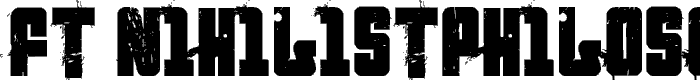 FT NihilistPhilosophy Demoversion font